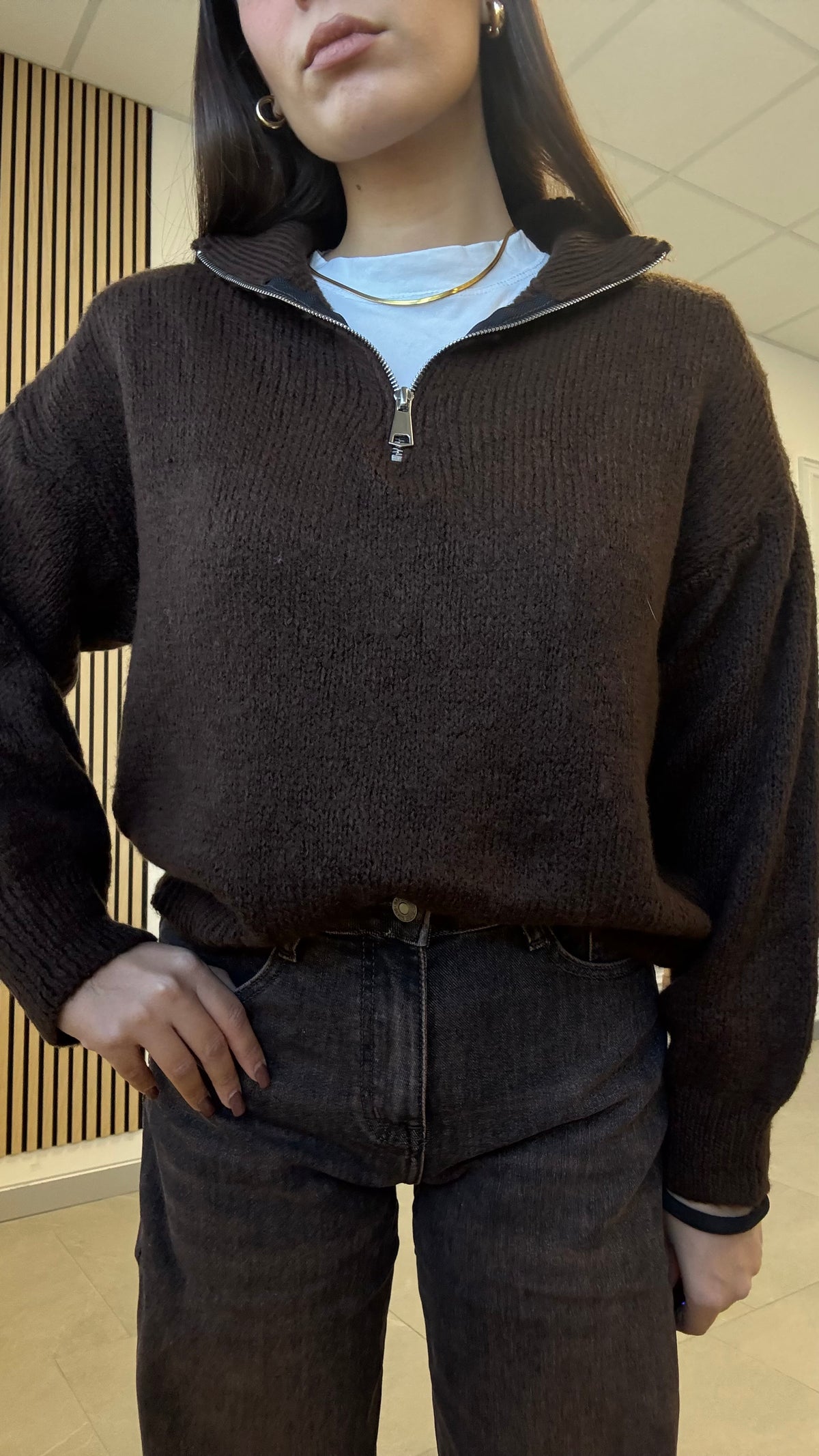 PULLOVER CON “ZIP”