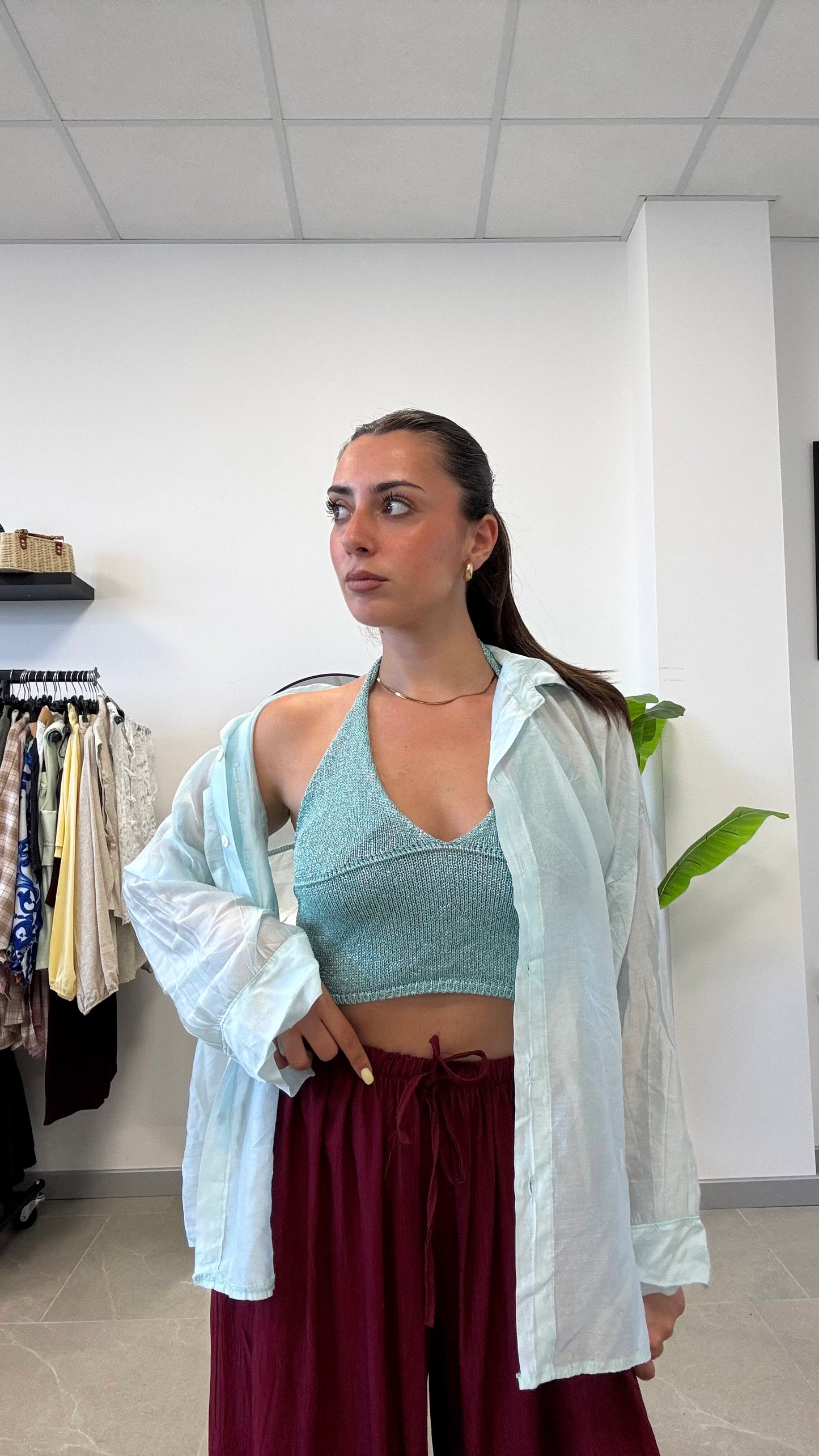 CAMICIA SEMI VELATA “SARAH”