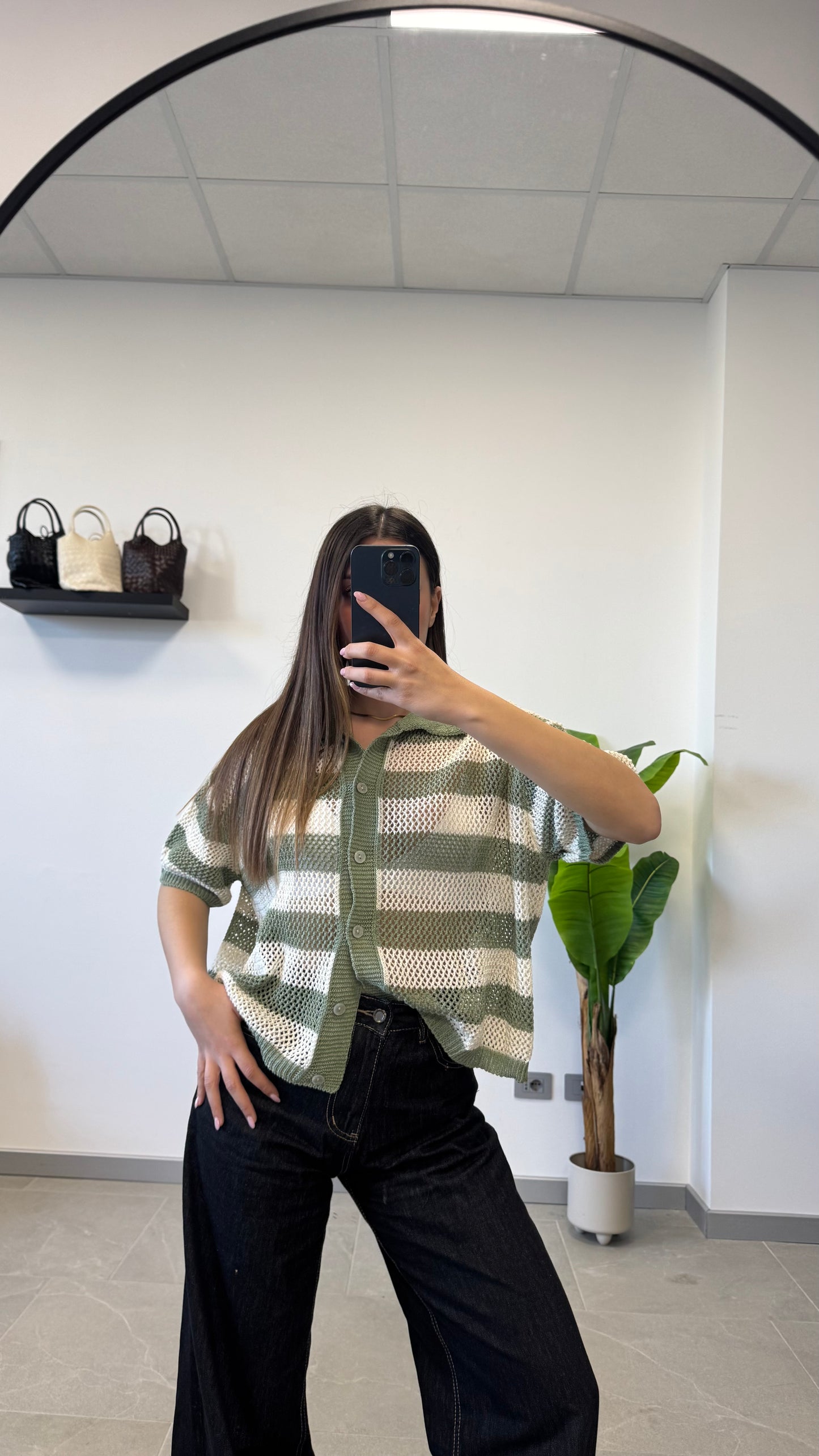 CARDIGAN A POLO “IN FILO”
