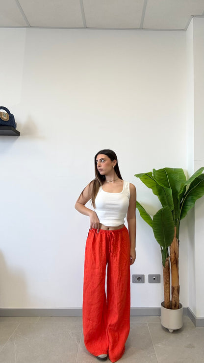 PANTALACCIO IN 100% LINO