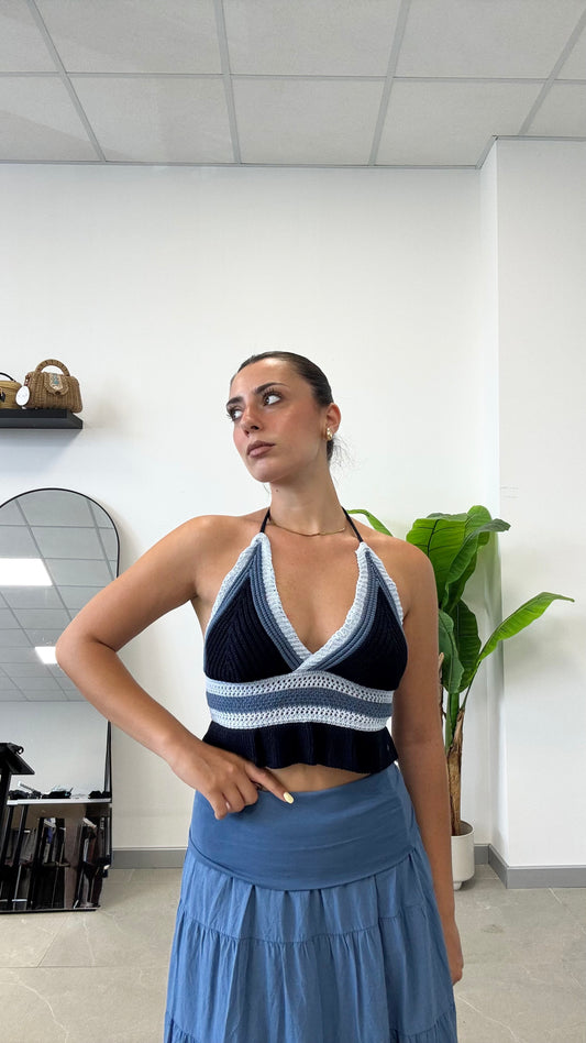 TOP A UNCINETTO “100% COTONE”