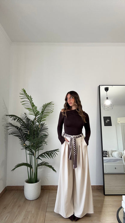 PANT CON “FOULARD”