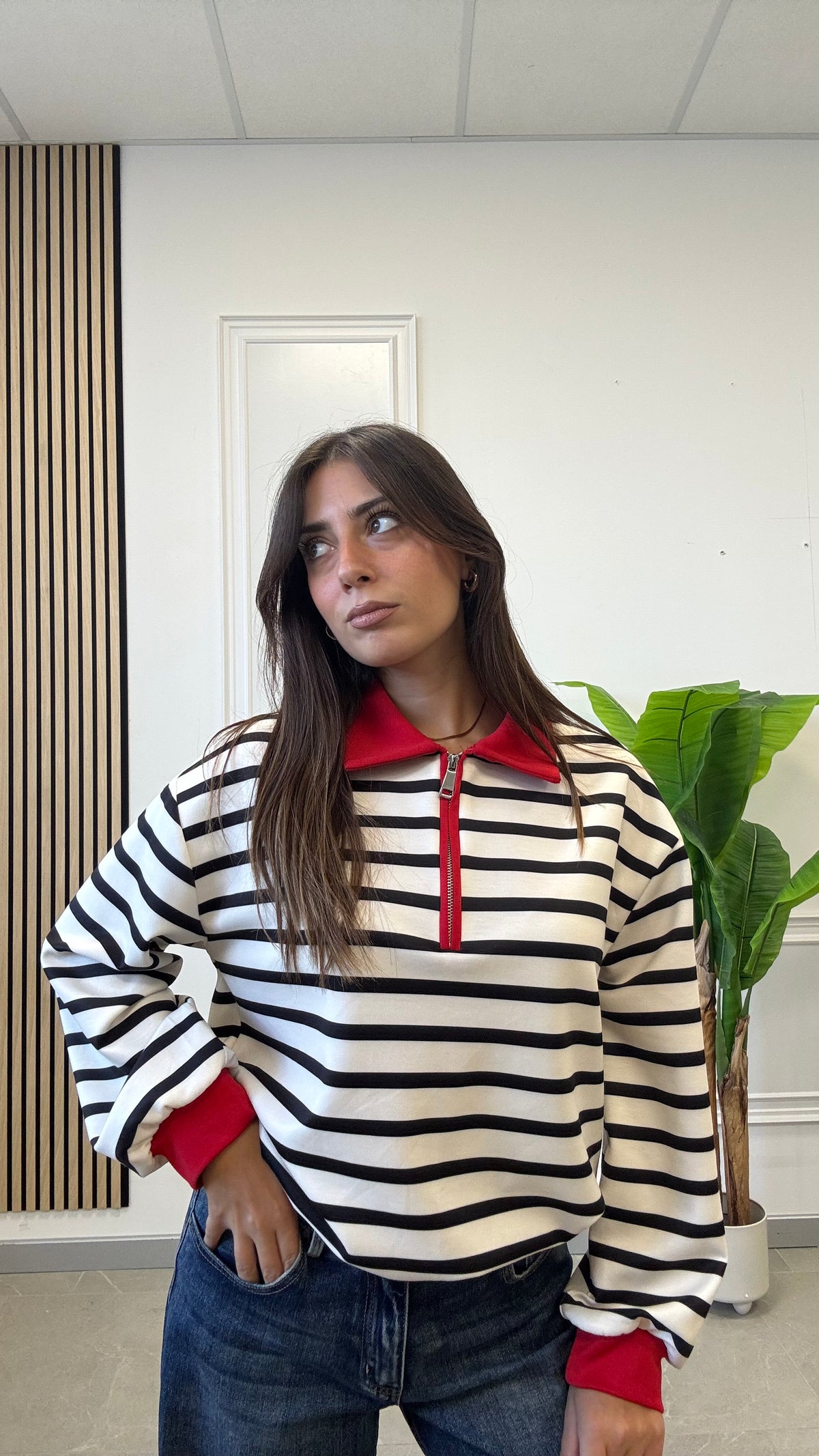 FELPA a righe “PARIS”