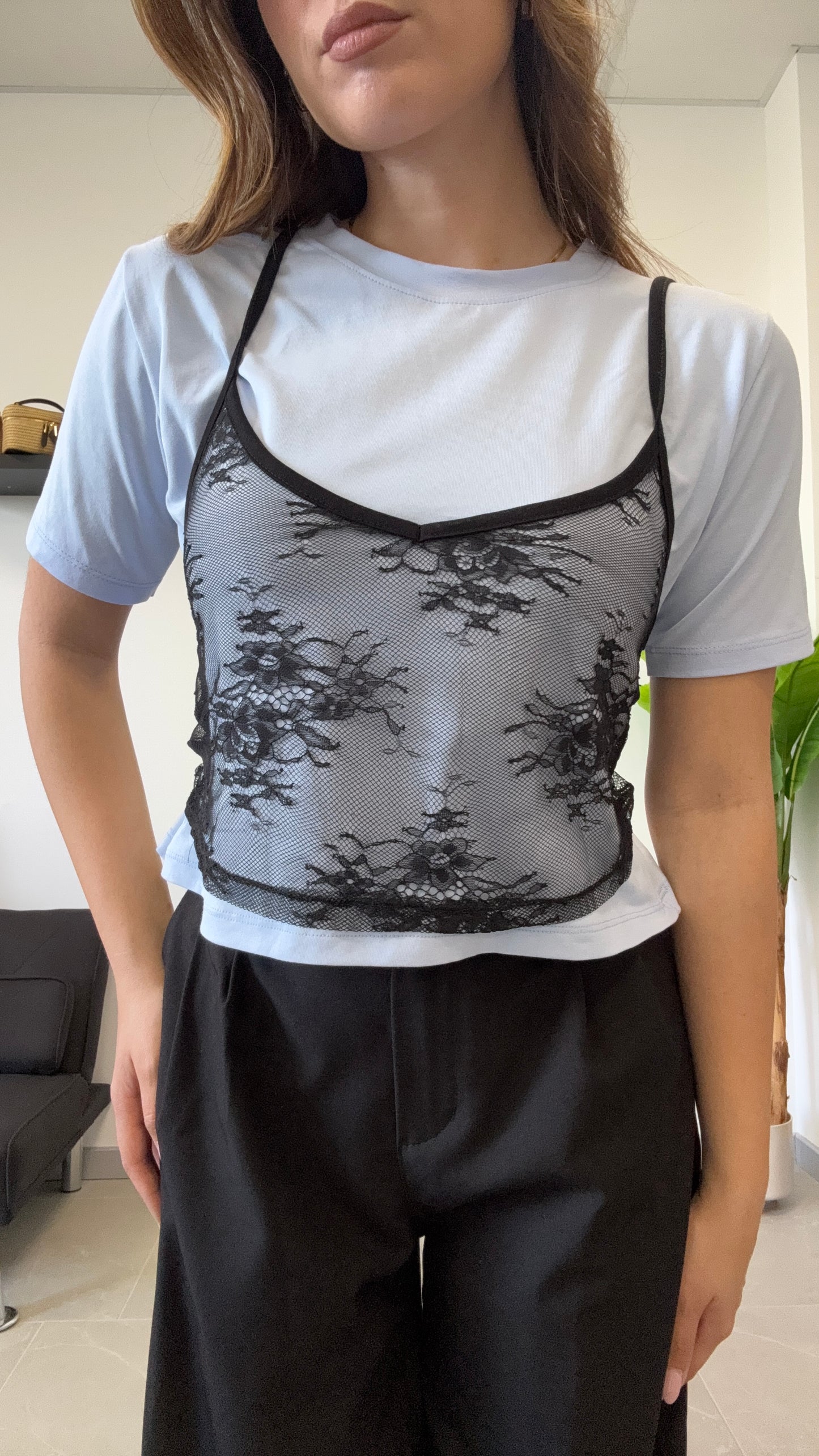T SHIRT 100% cotone con TOP
