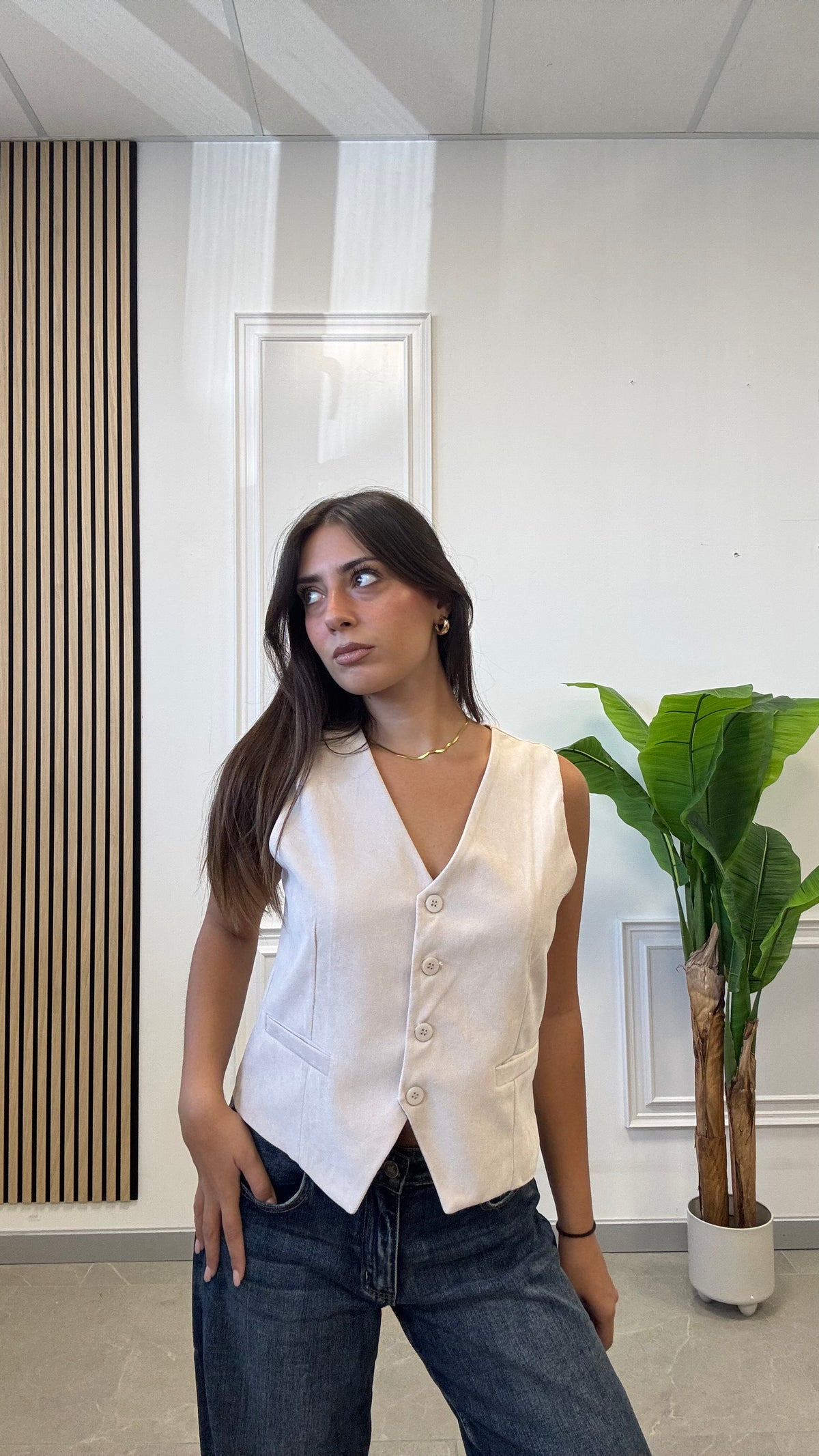 GILET in vellutino “MIRANDA”
