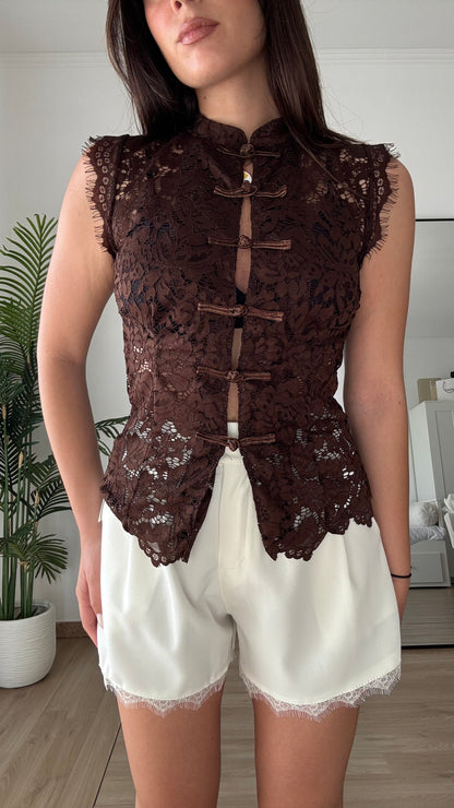 MAGLIA IN PIZZO “NARA”