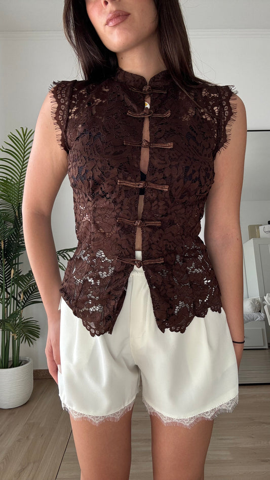 MAGLIA IN PIZZO “NARA”