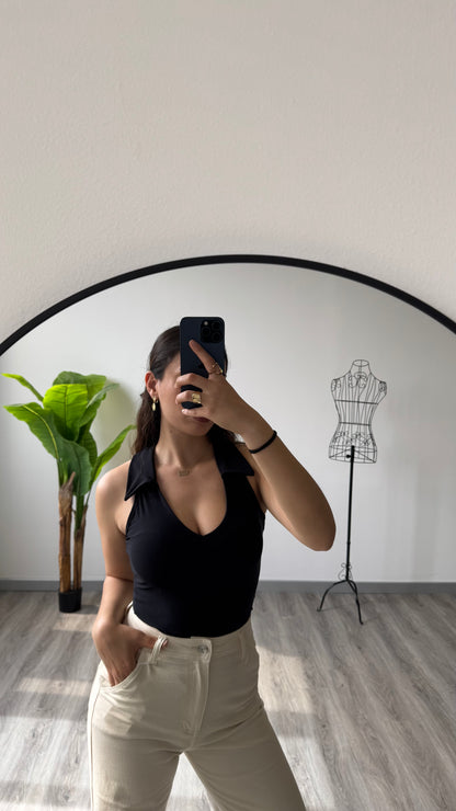 BODY SCOLLO CAMICIA