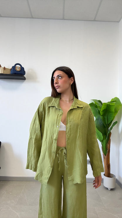 CAMICIA IN 100% LINO