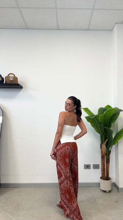 PANT IN VISCOSA “BANDANA”