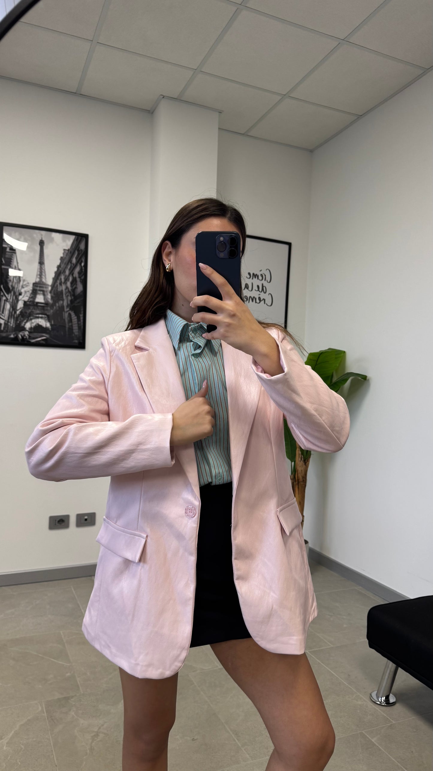 BLAZER EFFETTO “PELLE”