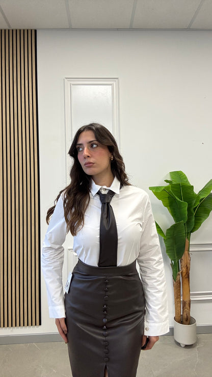 CAMICIA con “CRAVATTA ECO”
