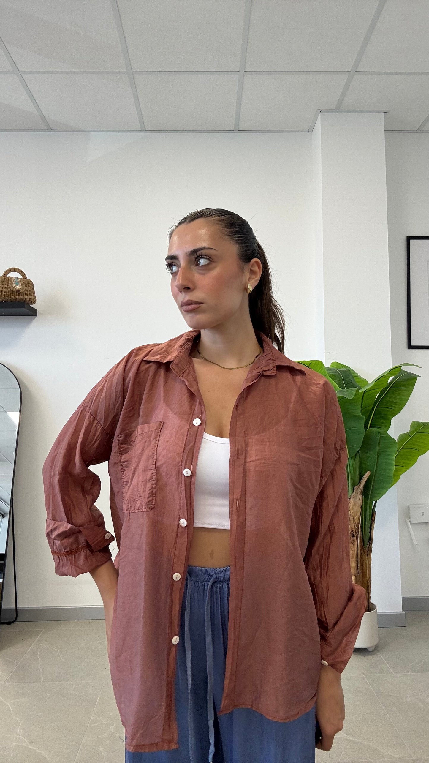 CAMICIA SEMI VELATA “SARAH”