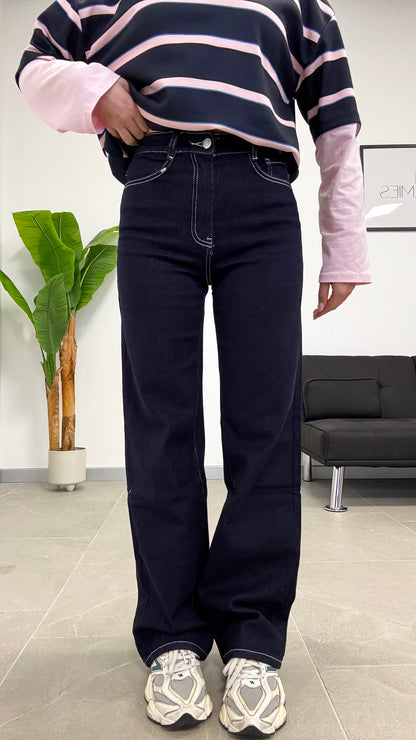 JEANS WIDE LAVAGGIO ZERO 6285