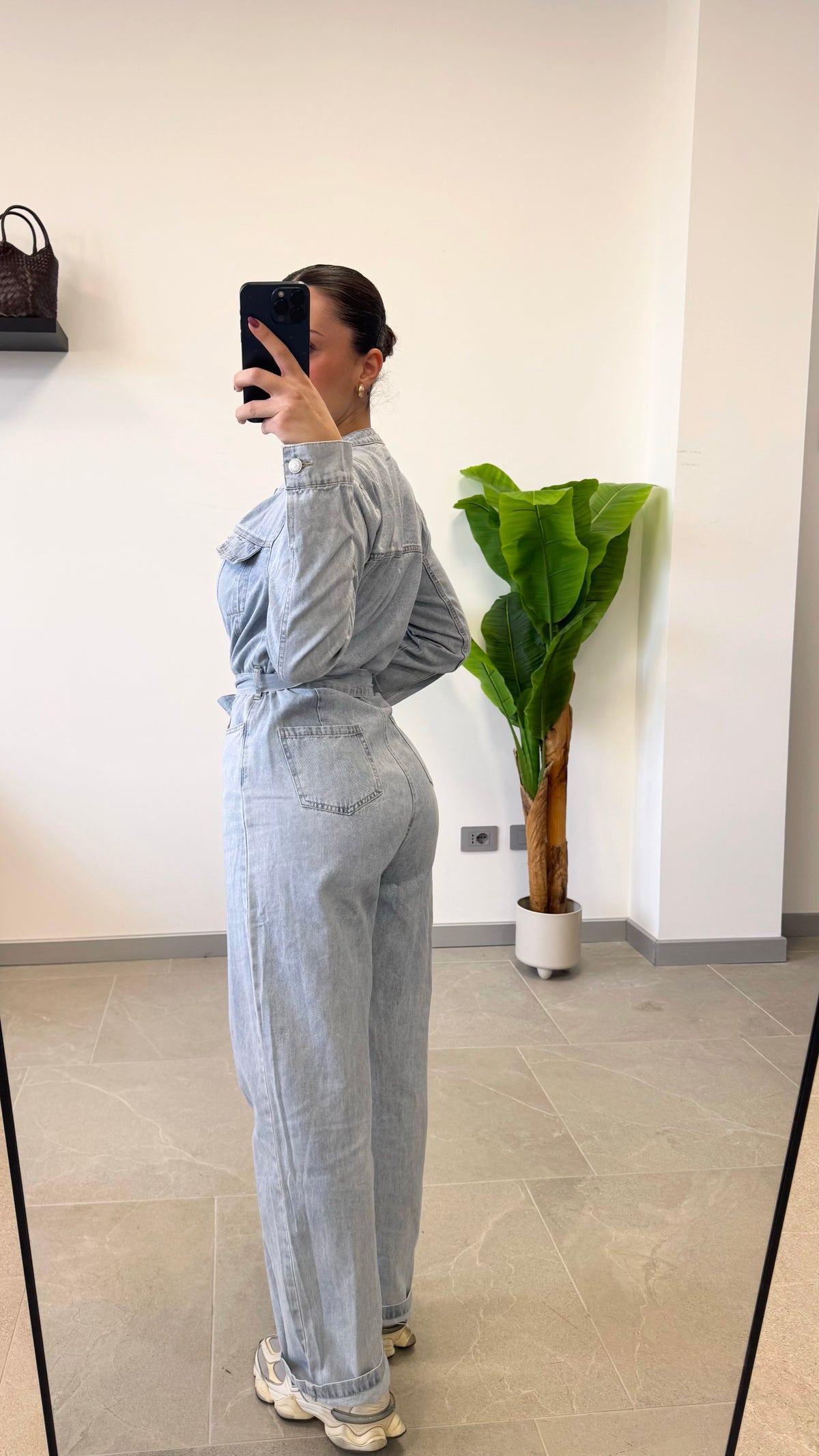 SALOPETTE IN JEANS LAVAG CHIARO