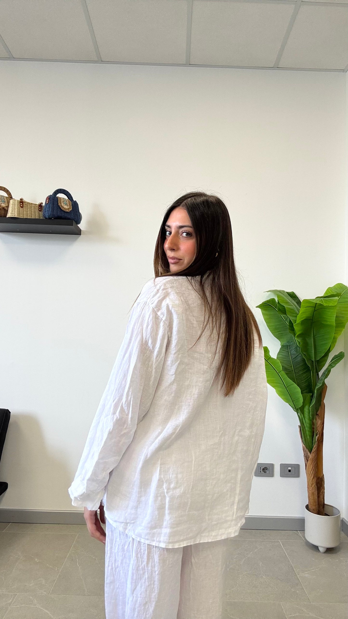CAMICIA IN 100% LINO