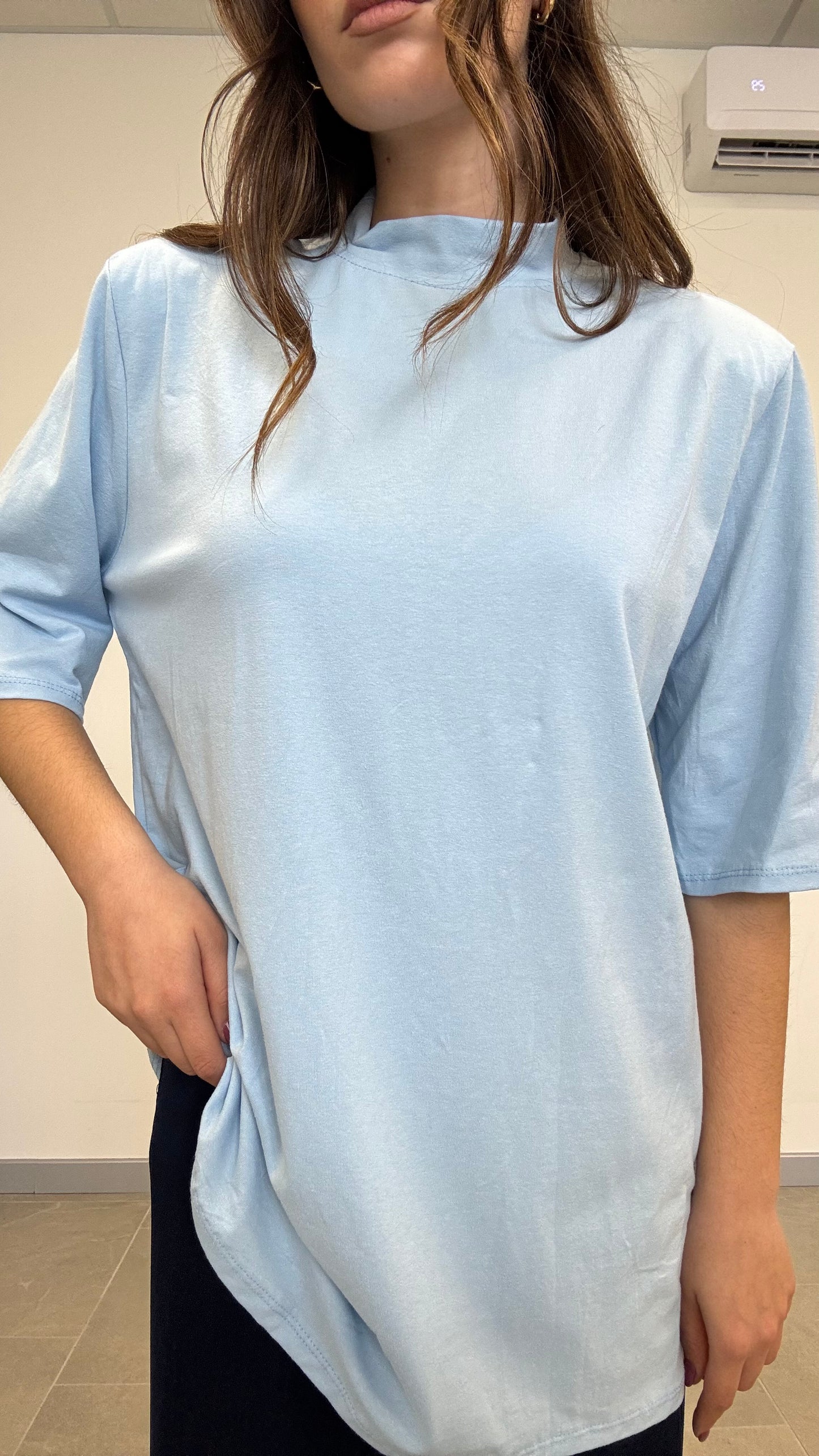 T SHIRT MAXI IN COTONE