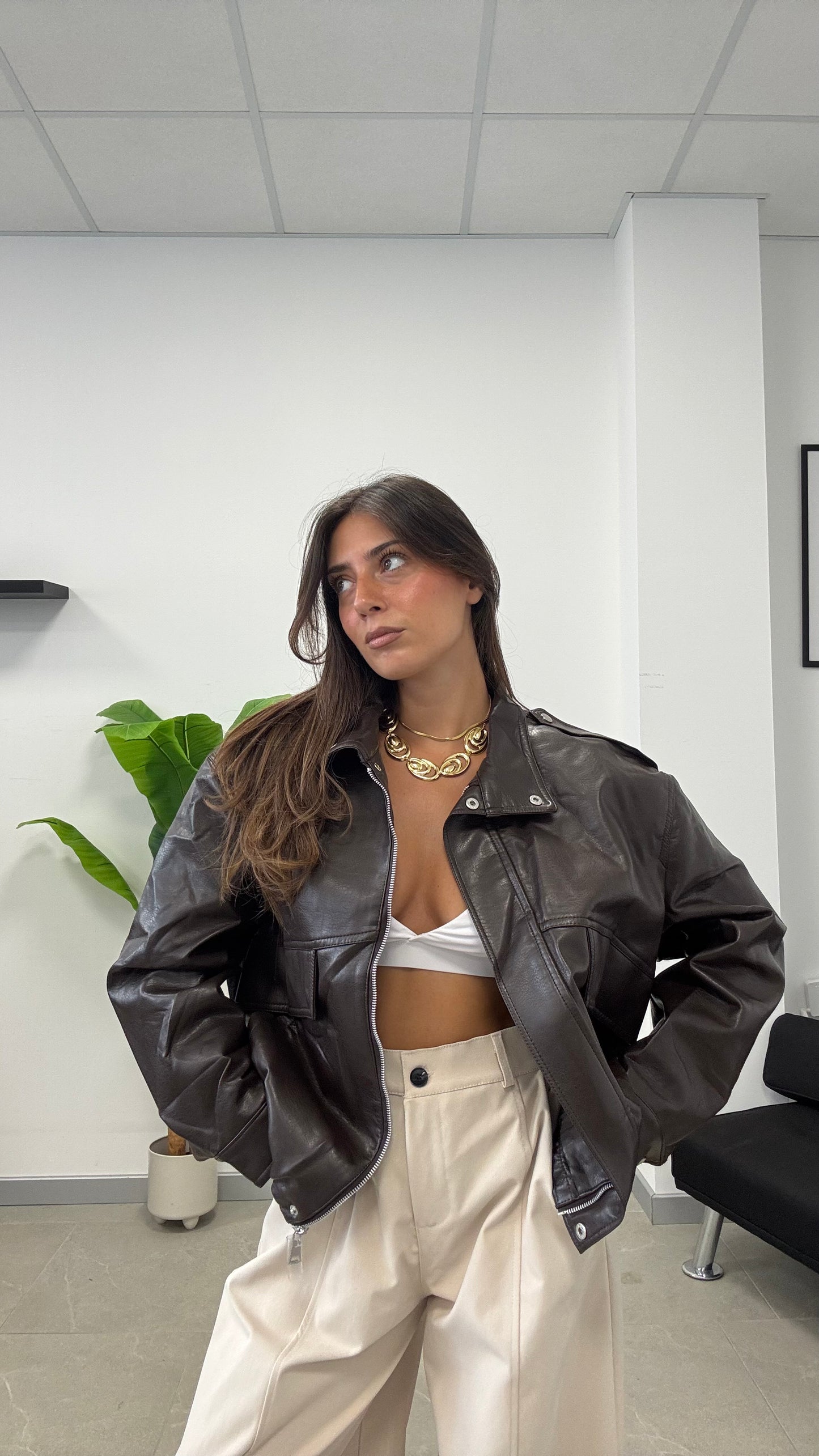 BOMBER ECOPELLE “CHOCO”