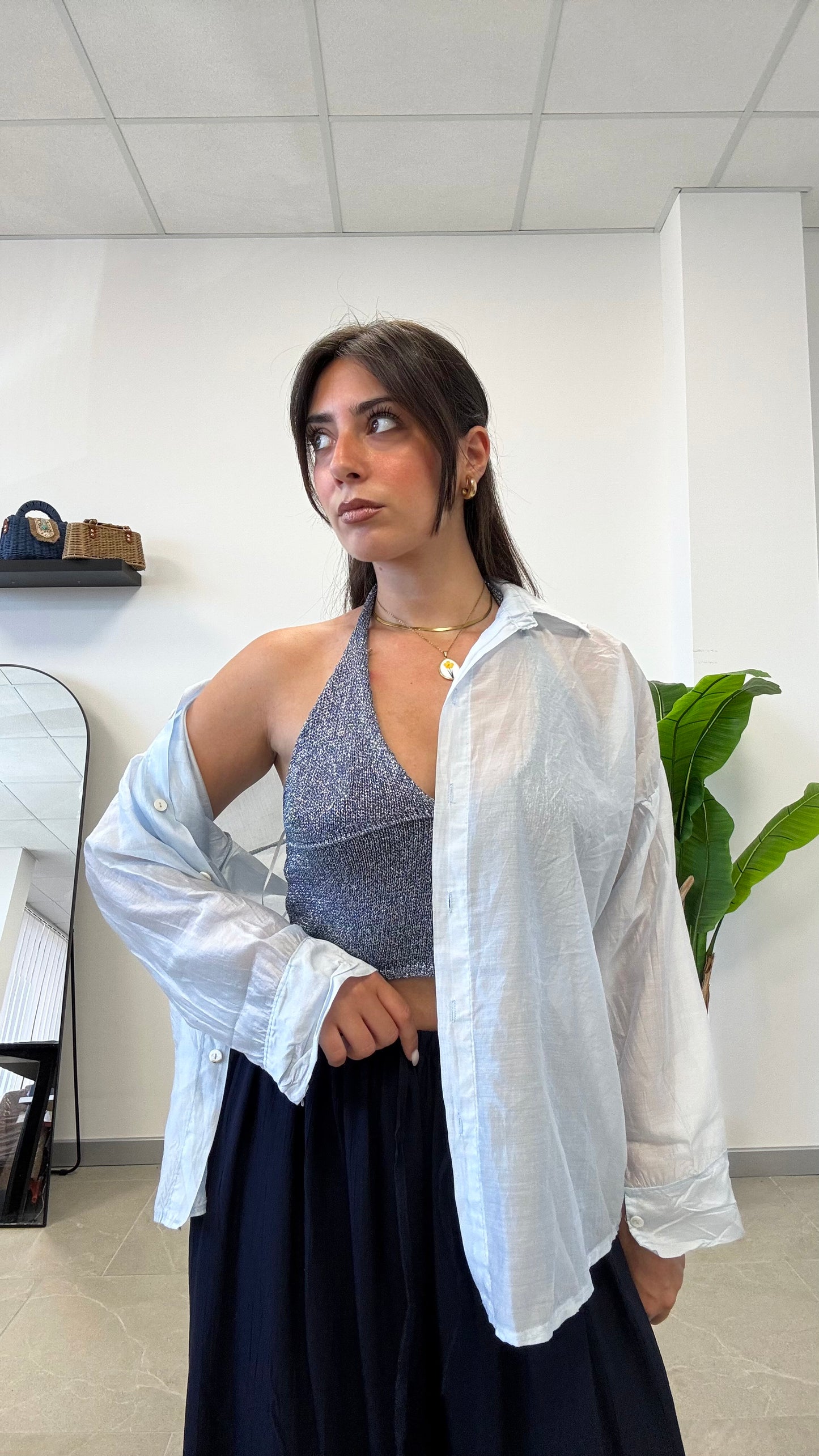 CAMICIA SEMI VELATA “SARAH”
