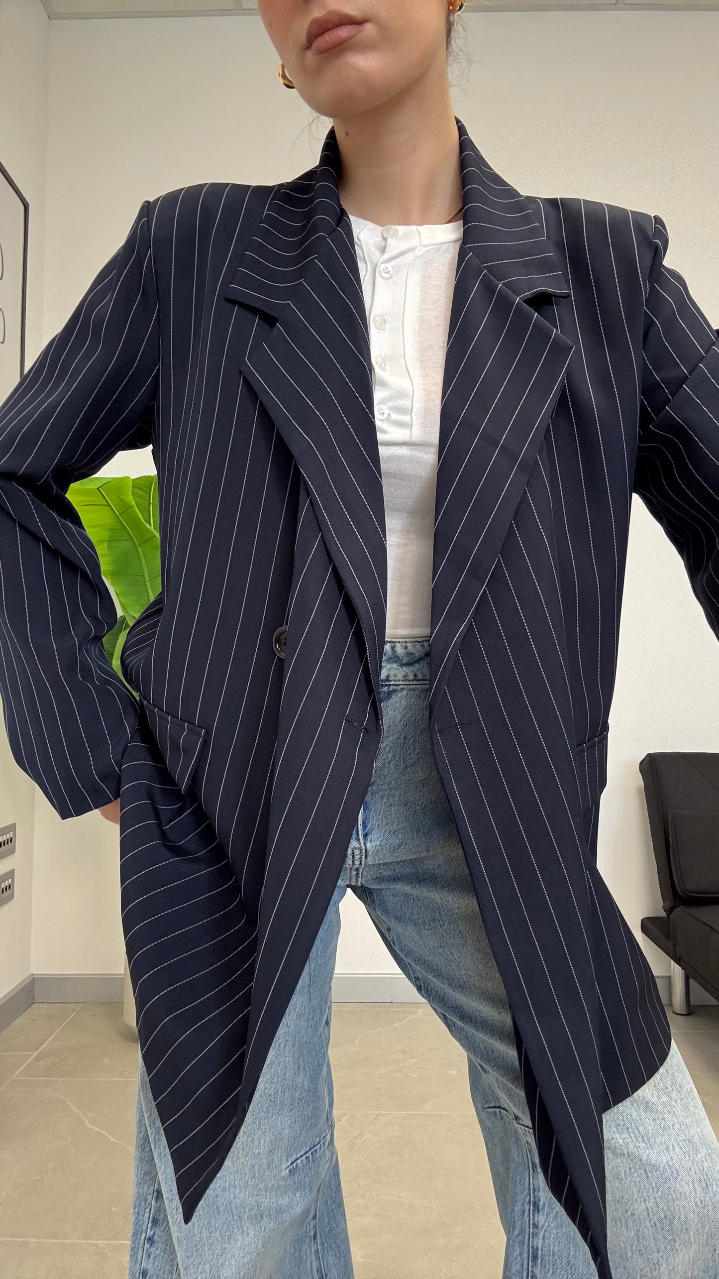 BLAZER OVER SIZE “GESSATO”
