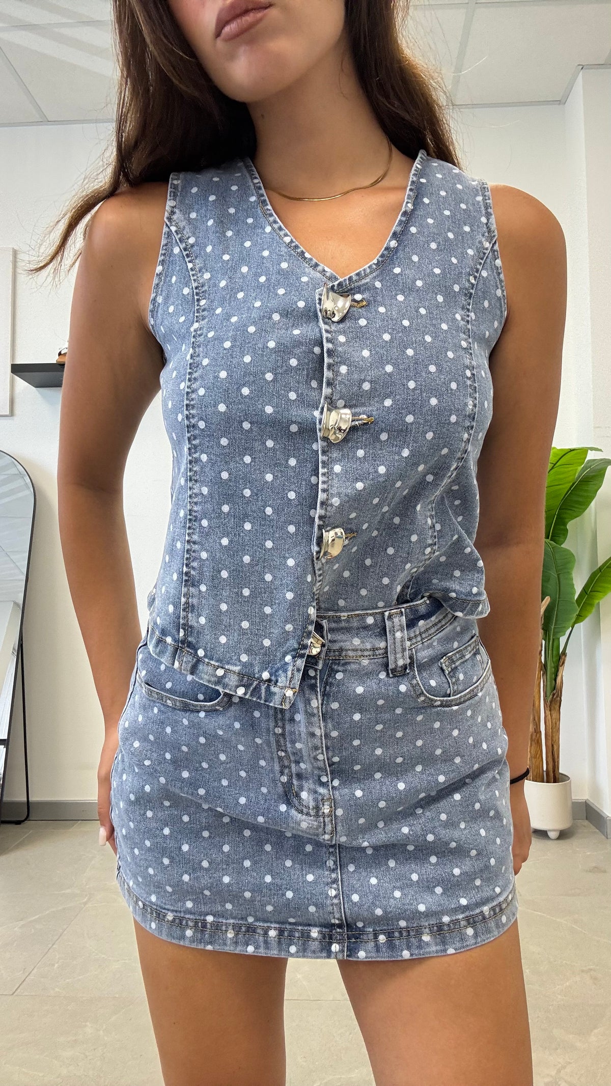 COORD IN JEANS “POIS”