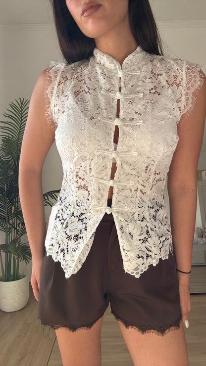 MAGLIA IN PIZZO “NARA”