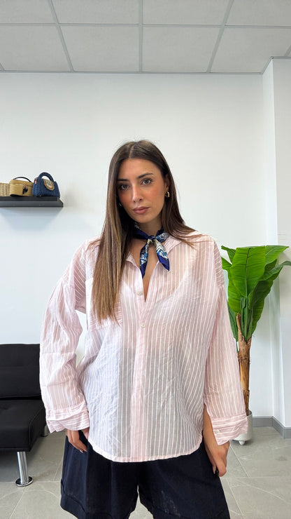 CAMICIA SEMI VELATA “GESSATA”