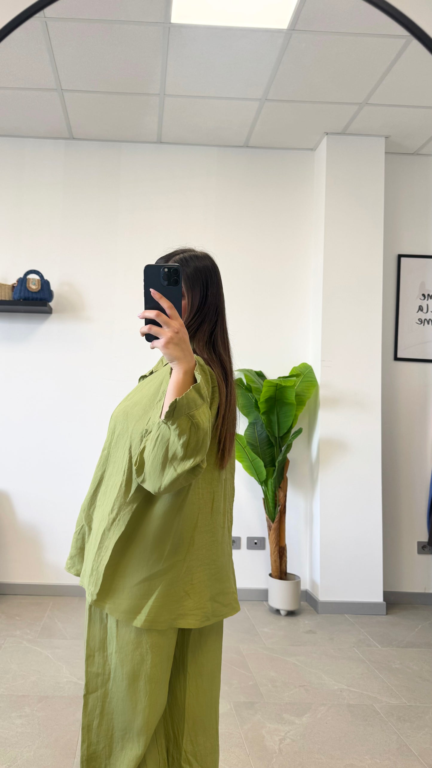 CAMICIA IN 100% LINO
