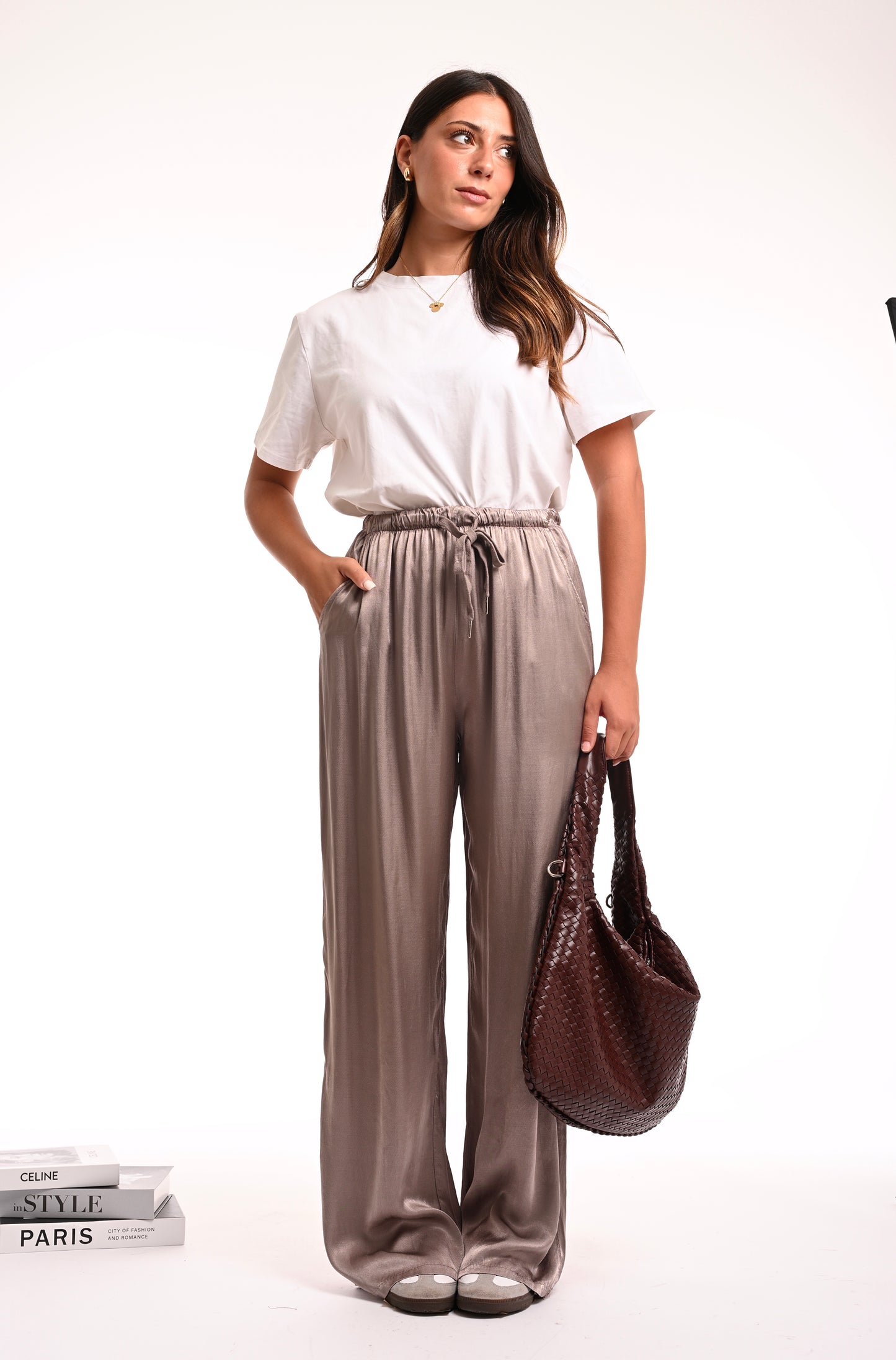 PANT SYLVIE “SATEN”