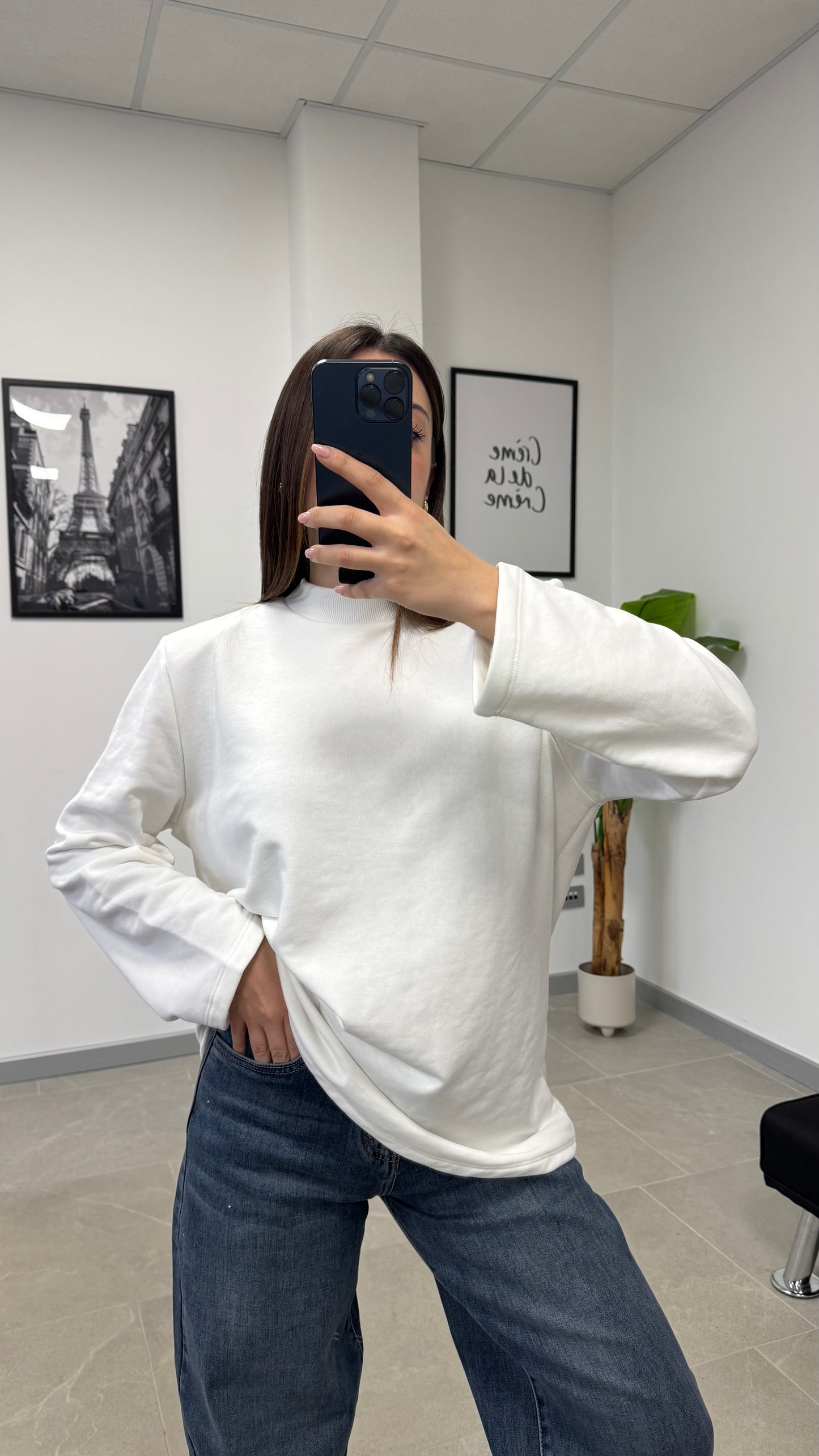 FELPA BASIC strutturata JUST WEST