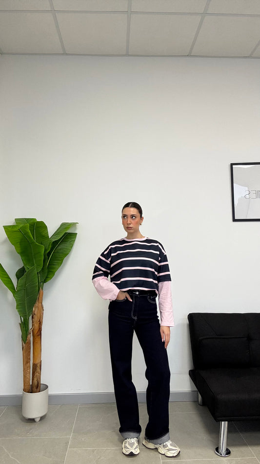 JEANS WIDE LAVAGGIO ZERO 6285