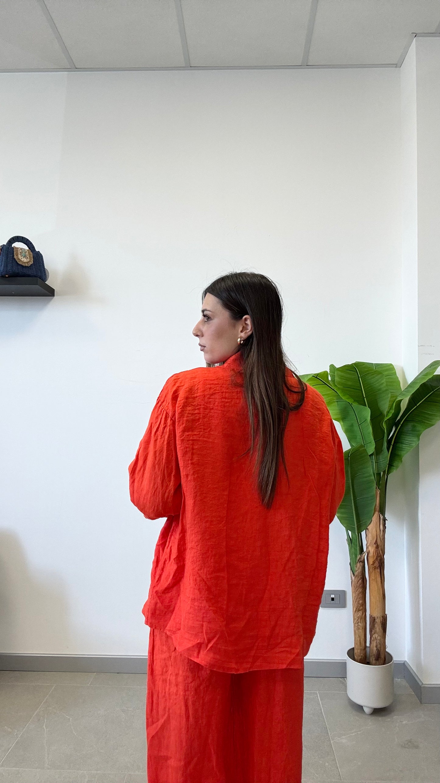 CAMICIA IN 100% LINO
