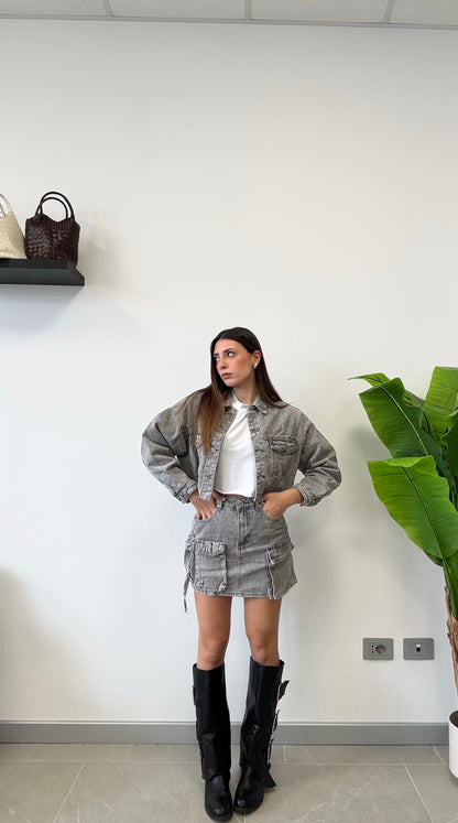 GIUBB  JEANS “GREY”