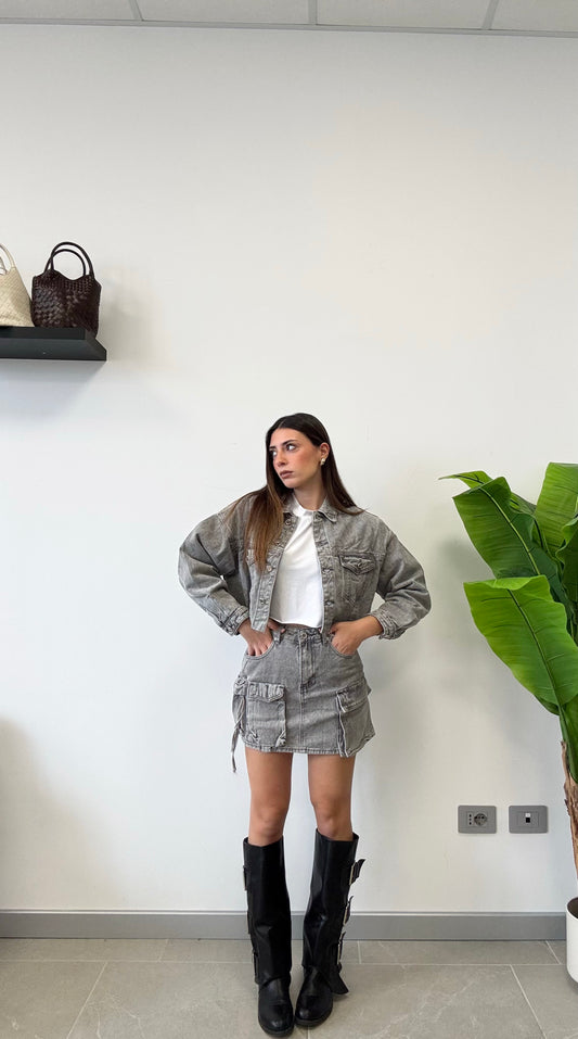 GIUBB  JEANS “GREY”