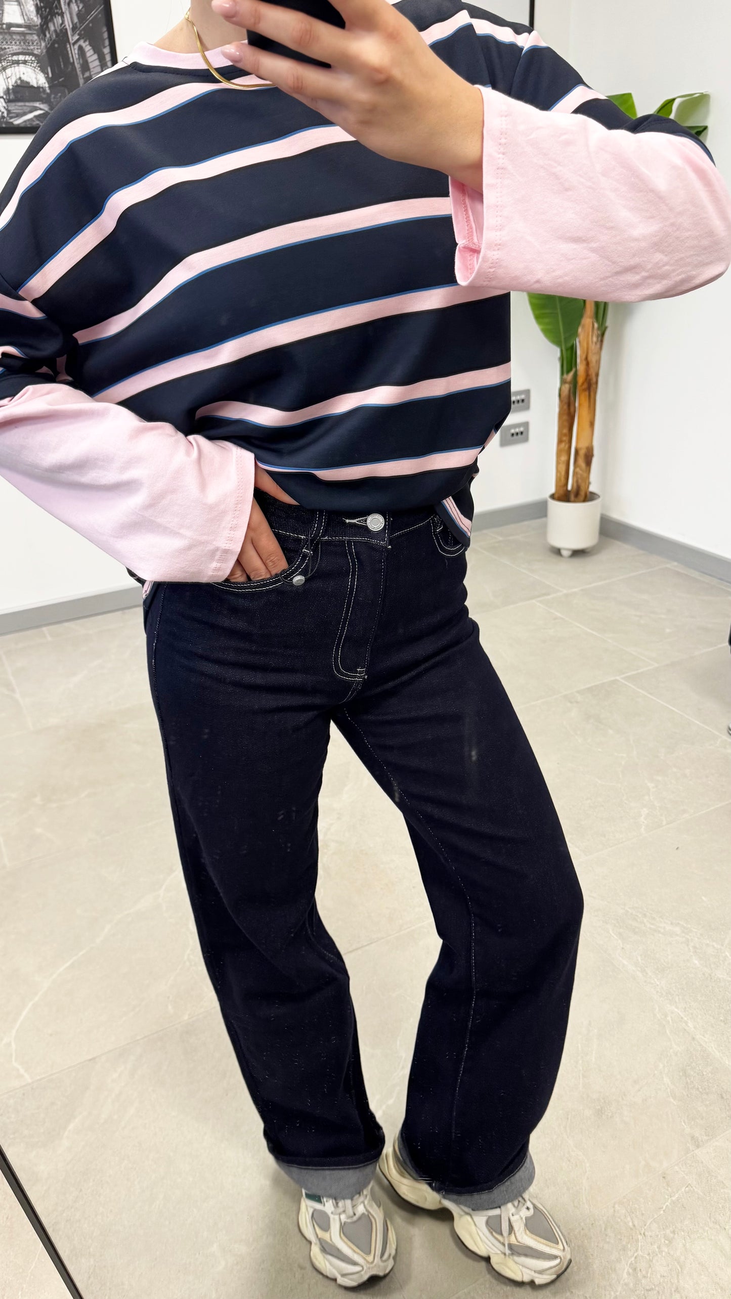 JEANS WIDE LAVAGGIO ZERO 6285