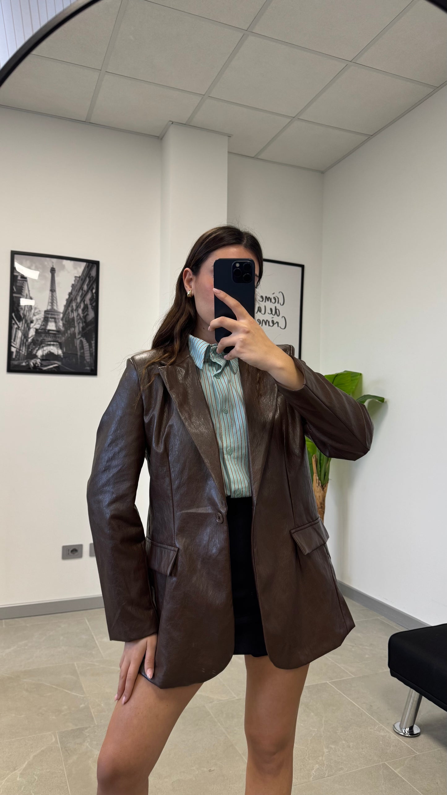 BLAZER EFFETTO “PELLE”