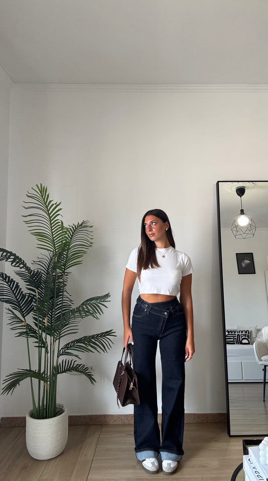 JEANS ASIMMETRICO FX806