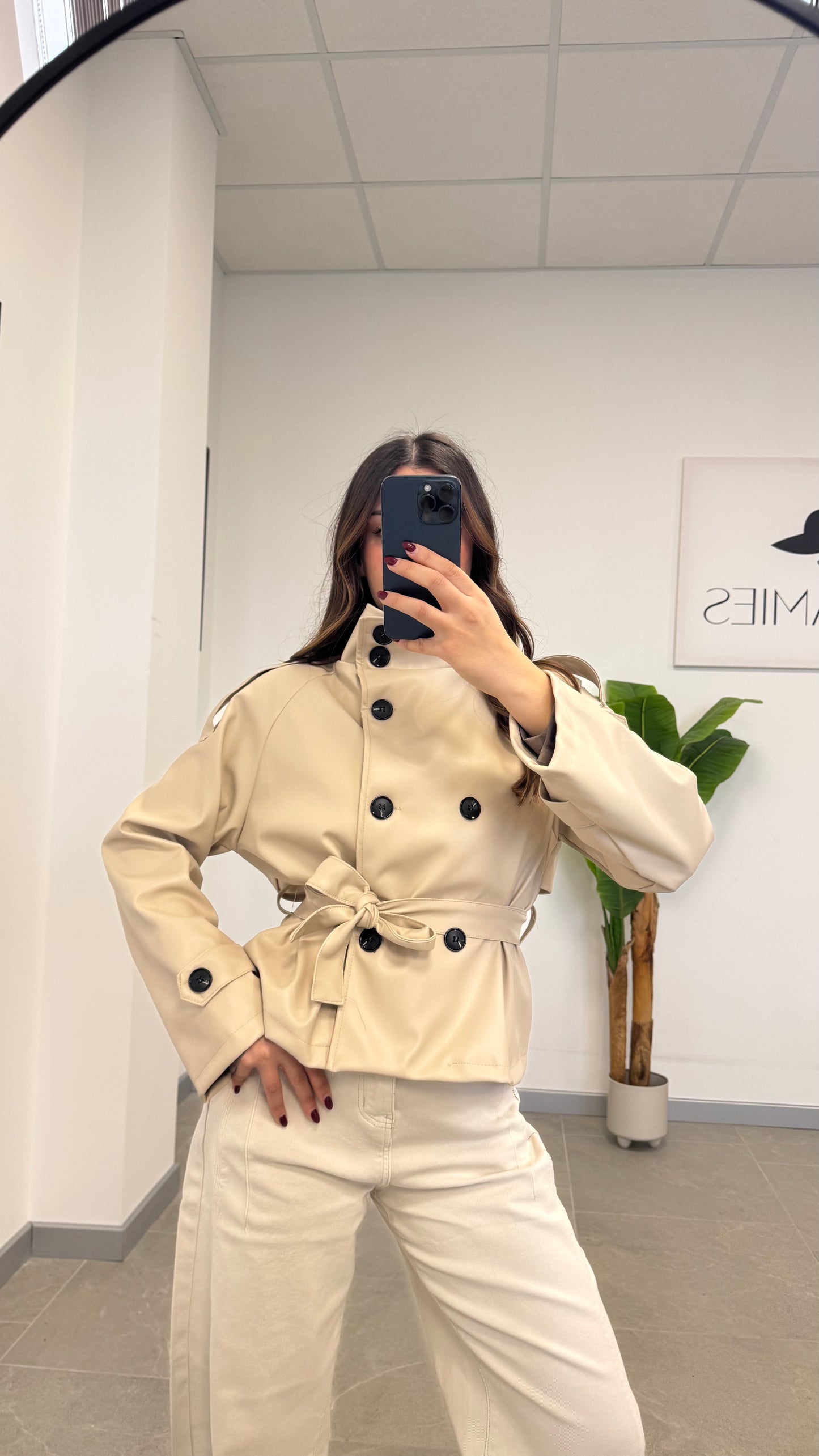 TRENCH ECOPELLE “MADAME”