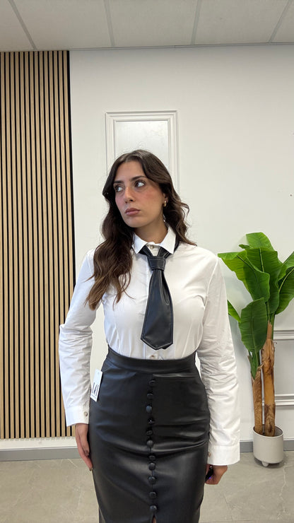 CAMICIA con “CRAVATTA ECO”