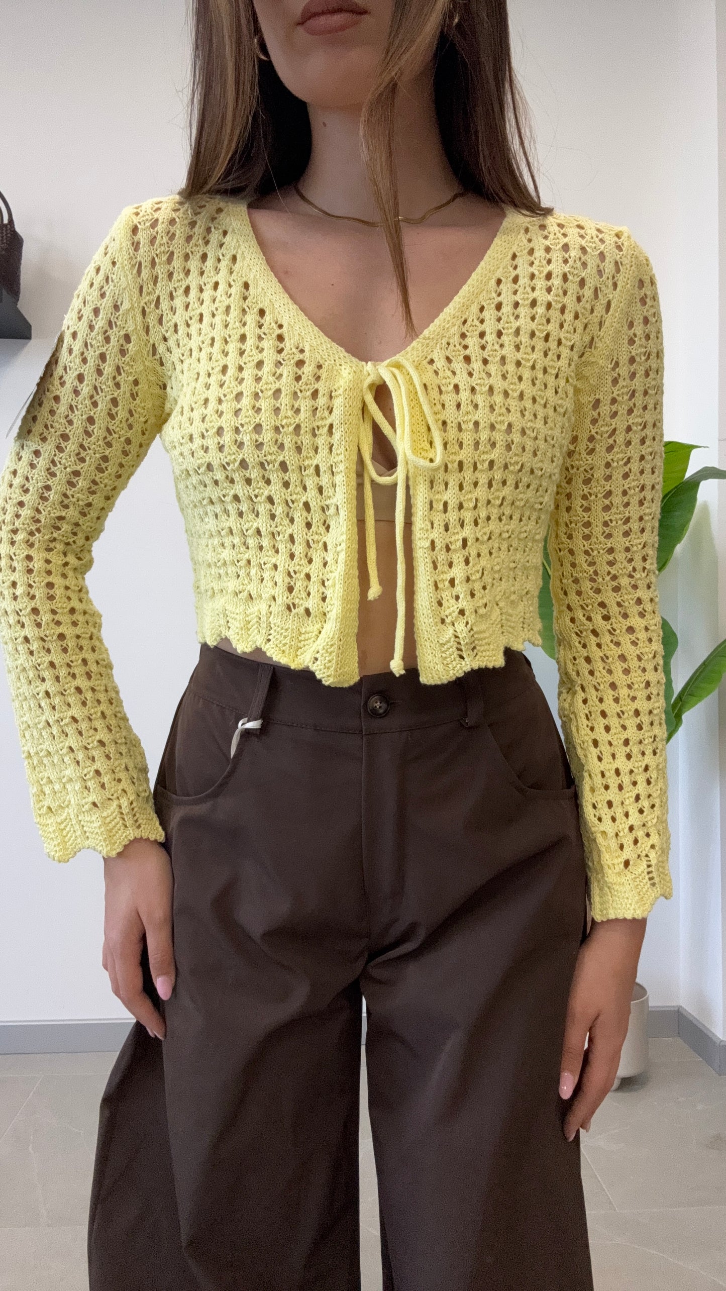 CARDIGAN IN FILO “SUN”