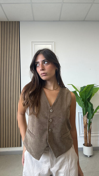 GILET in vellutino “MIRANDA”