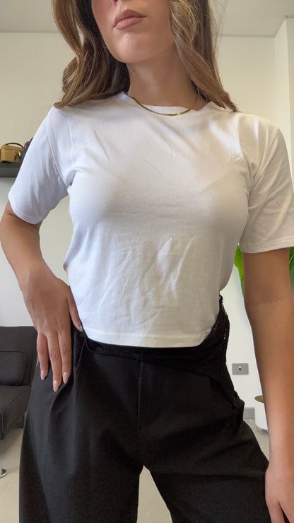 T SHIRT 100% cotone con TOP