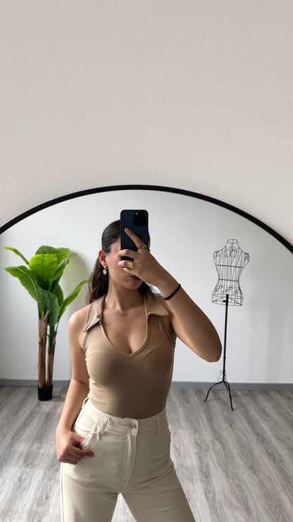 BODY SCOLLO CAMICIA