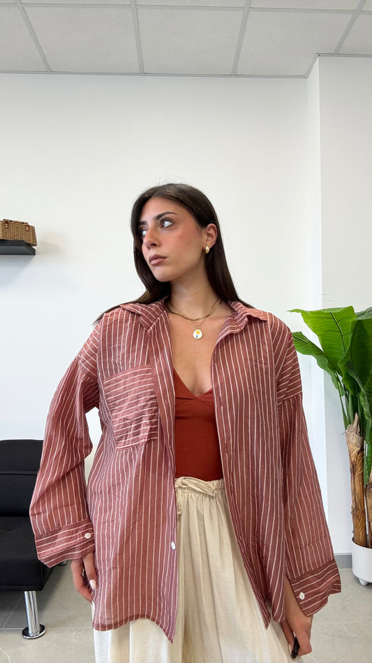 CAMICIA SEMI VELATA “GESSATA”