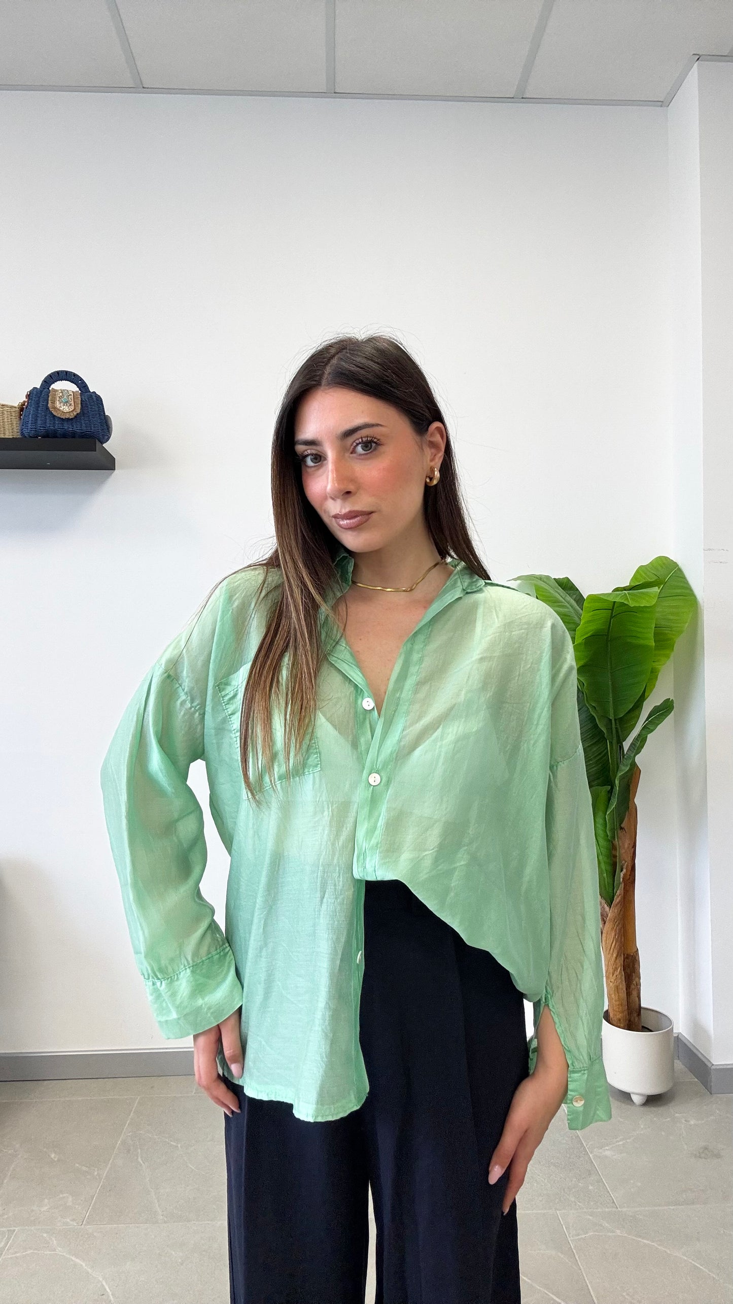 CAMICIA SEMI VELATA “SARAH”