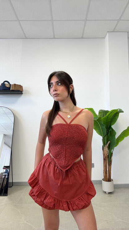 COORD SET 100% cotone “SANGRIA”