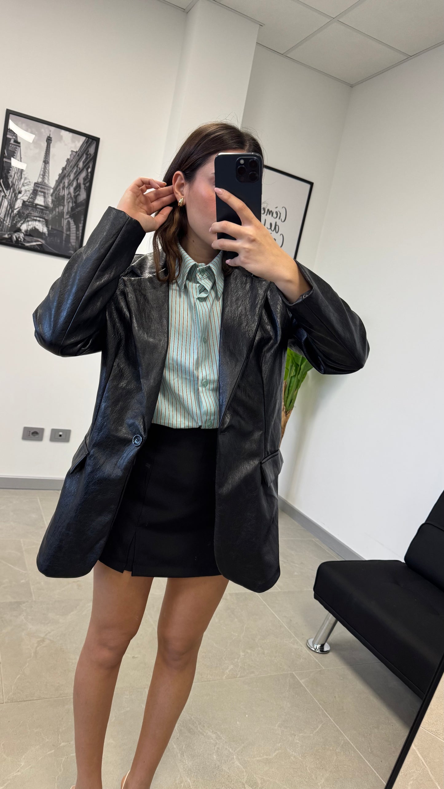 BLAZER EFFETTO “PELLE”