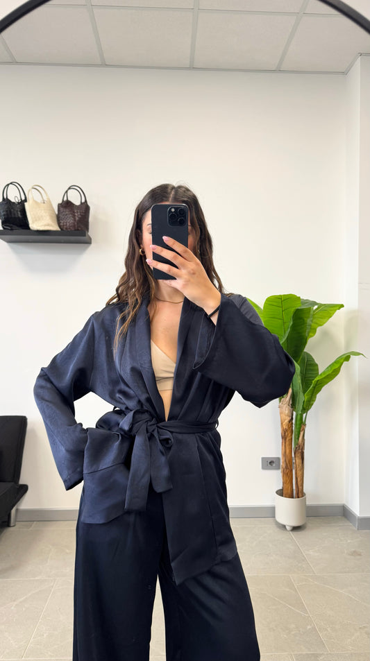 TAILLEUR KIMONO “EFFETTO SETA”