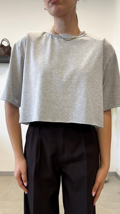 T-SHIRT CROP “TAGLIO VIVO”