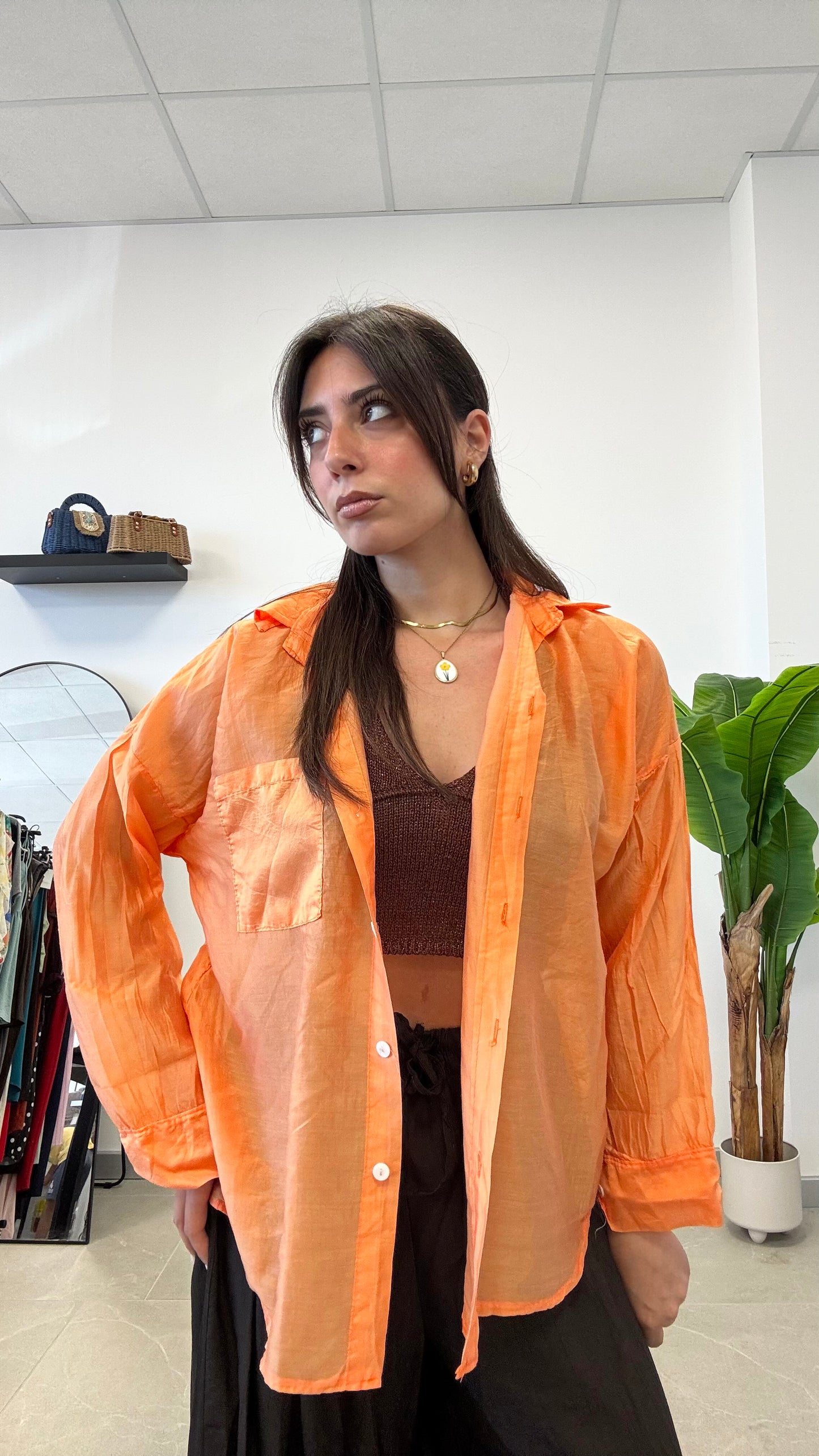 CAMICIA SEMI VELATA “SARAH”